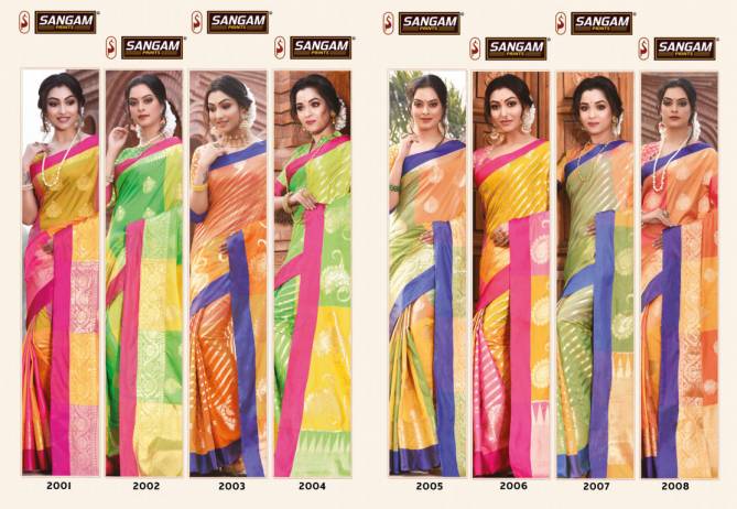 Sangam Kangana Latest Fancy Designer Silk Saree Festive Wear Saree Collection
